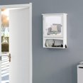 thumbnail image 4 of Espejo de Baño con Gabinete de Pared, Armario con Espejo y Compartimento Abierto, Ahorro de Espacio, Estilo Moderno, 48 x 16 x 65, 4 of 7