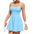thumbnail image 1 of Charmo Robe de Tennis à Col en V pour Femmes, Dos Nu, Robe de Golf d'Entraînement avec Shorts, 1 of 8