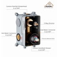 thumbnail image 6 of Boyel Living 10 inch Luxury 2-in-1 Shower System Wall Mount Round Rain Shower Faucet with Handheld Shower, 6 of 8