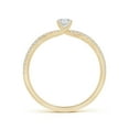thumbnail image 2 of ANGARA Natural Twist Shank Diamond Engagement Ring in 14K Yellow Gold for Women (Size-4mm| Color-H| Clarity-SI2) | April Birthstone, Anniversary, Jewelry Gift for Women | Natural Diamond Ring, 2 of 10