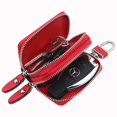 thumbnail image 1 of Leather Car Key Bag Keychain, Portable Car Key Holder Coin Purse, 1 of 5