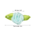 thumbnail image 2 of Uxcell 0.6'' Tiny Satin Ribbon Rose Fabric Flowers Embellishments Rosettes Applique Light Blue 250 Pcs, 2 of 6