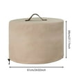 thumbnail image 2 of Outdoor Fire Pit Cover 420D Fabric Waterproof UV-Resistant Handle Pull Rope Windproof Easy Clean All-Weather Protection, 2 of 6