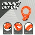 thumbnail image 3 of MELIVO Bike Lock,47.24" Bike Lock with Key,Cable Bicycle Lock Scooter Lock,Orange, 3 of 7