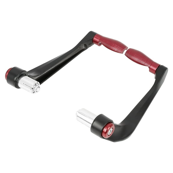 1 Pair Universal Red Handlebar Brake Clutch Lever Protector Hand Guard Replacement for Motorcycle