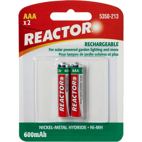 Batteries Solaires Rechargeables AAA - 2 Paquets