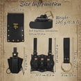 thumbnail image 3 of GOBWCOT Renaissance Belt Pouch Set of 5, Medieval Viking Leather Bracers Pirate Waist Bag Purse Cosplay Costume Accessorie, 3 of 7