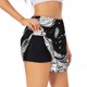 thumbnail image 1 of Balery Cosmic Landscape Celestial Art Pantalones cortos deportivos para mujer con forro y dos bolsillos, elásticos, para entrenamiento, gimnasio, yoga-Large, 1 of 7
