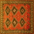 thumbnail image 1 of Ahgly Company Indoor Square Persian Yellow Traditional Area Rugs, 4' Square, 1 of 4