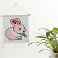 thumbnail image 3 of de Material de tapicería de de DIY de dibujos animados borla con colgante de pared para la decoración de de Conejo perfecl tapiz de cuentas, 3 of 8