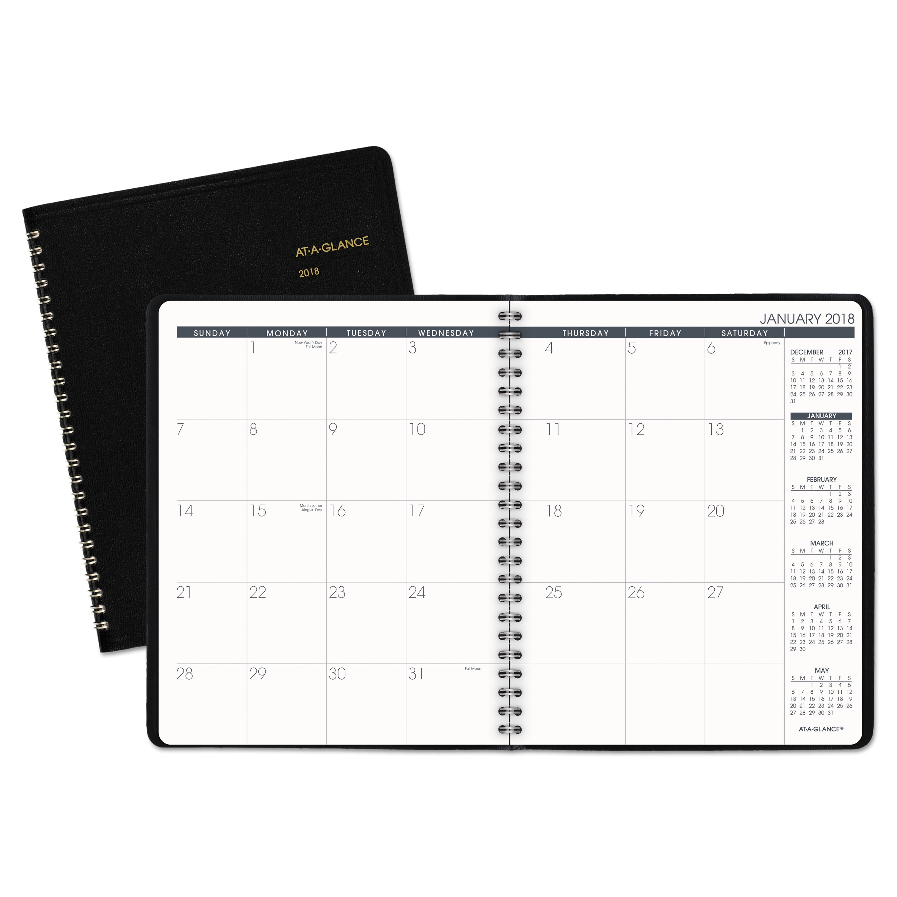2018 monthly planner at a glance 5x8 inch 70-120