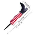 thumbnail image 3 of SDJMa Halloween Witch Legs Upside Down Wicked Witch Legs Prop , Yard Witch Legs Decorations, Halloween Stakes Outdoor Decorations for Halloween Outdoor, Lawn, Patio Decorations(Red), 3 of 8