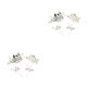 thumbnail image 1 of Sonducket 4 Uds. De peinetas de flores para boda, conjunto de tocados elegantes para niñas, tocado de novia, adorno de vestir para mujer, blanco Blanco 2piezas, 1 of 6