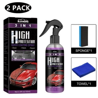 Tohuu Coating Spray 3 In 1 Car Polish High Protection Car Wax Polish Spray  Waterless Wash Wax Hydrophobic Top Coat Polish For Car sincere 