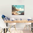thumbnail image 5 of Naloa Coastal Palm Beach Print Canvas Bathroom Wall Art,Bathroom Wall Art Decoration, Canvas Poster Prints,Decorative Paintings for Living Room, Bathroom, Kids Room, 5 of 6