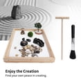 thumbnail image 6 of Sand Garden Kit Zen Japanese Mini Meditation Tabletop Decoration Accessory For Home Office, 6 of 8