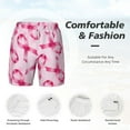 thumbnail image 6 of Picia Breast Cancer Ribbons Awareness pattern Mens Swim Trunks with Compression Liner Stretch Beach Shorts Quick Dry with Zipper Pockets No-Chafing Board Shorts-Small, 6 of 9