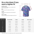 thumbnail image 7 of KLL Colorful Mushrooms Print Men's Shirt Short Sleeve Button Down Summer Cuba Beach Shirts- Large, 7 of 7