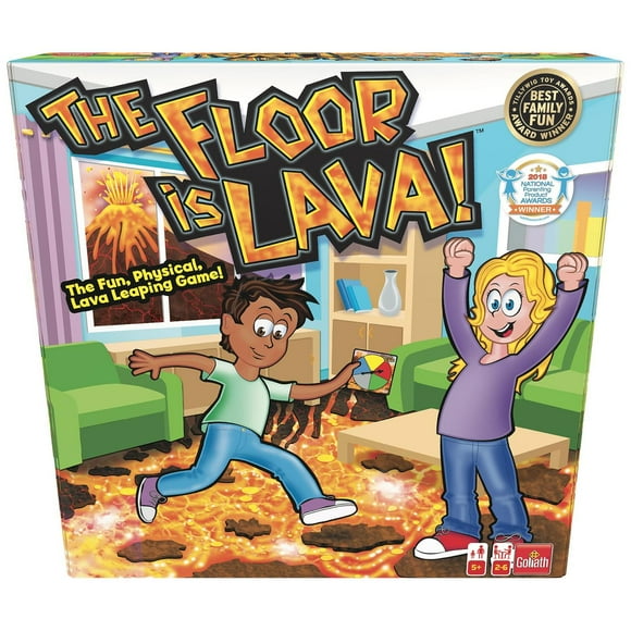 Endless Games The Floor is Lava! Interactive Board Game for Kids and Adults (Ages 5+) Fun Party, Bir