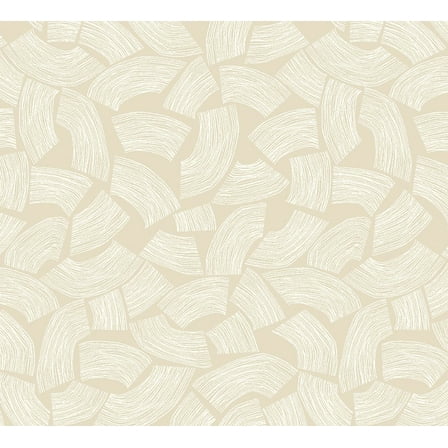 ohpopsi Elements Neutral Scribbled Arches Unpasted Non Woven Wallpaper, 19.7-in by 33-ft., 54.2 sq. ft.
