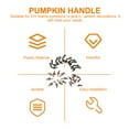 thumbnail image 5 of OUNONA 30Pcs Assorted Color Plastic Pumpkin Handle for DIY Craft Pumpkin Stem Decor, 5 of 5