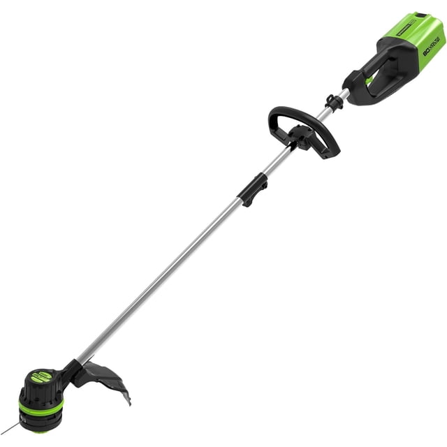 Greenworks 80V 16′′ Coupe-Bordures Sans Fil Sans Balais (Outil Seulement) – Gâchette à Vitesse Variable, Alimentation par Choc Double Ligne.080 & Léger Ergonomique pour Entretien de Pelouse, Jardin et Cour