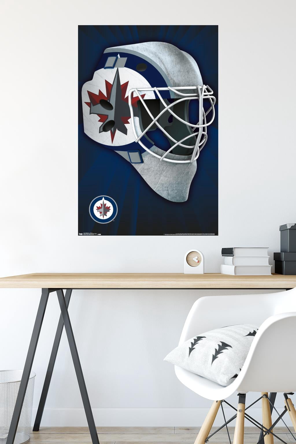 NHL Winnipeg Jets - Mask 16 Wall Poster, 22.375" x 34"