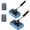 2pcs, variant on Double Sided Magnetic Window Cleaner, Extendable Handle for Easy Reach, Washable Microfiber Pads for Car Windshields