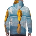 thumbnail image 7 of Honeii Monk Walking On Water Pattern Mens Hoodies Men's Loose Sleeve Sweatshirt,Pullover Hooded Sweatshirt for Men,Essentials Hoodie-X-Large, 7 of 7