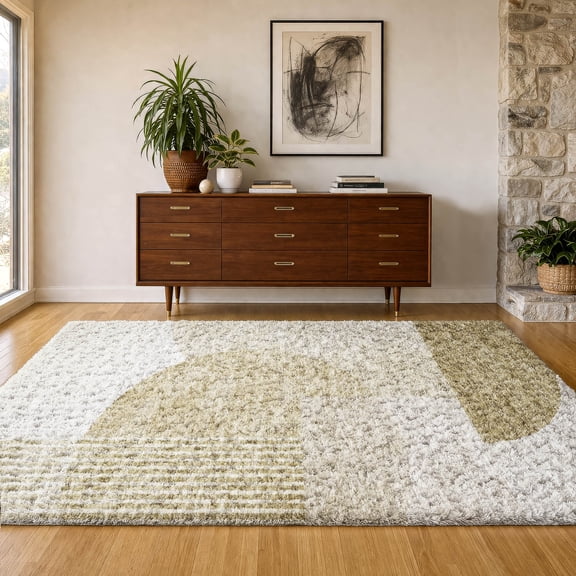 Addison Rugs Dream Shag Premium Machine Washable Transitional Modern Brown Rectangle Rug, 10' x 14'