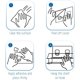 thumbnail image 5 of Estante para cesta de ducha, organizador de baño, estante de especias para cocina, acero inoxidable SUS304, sin perforación, 5 of 5