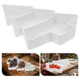 thumbnail image 5 of Ulthilift Creative Christmas Tree Shape Fruit Plate Household Plastic Nuts Snacks Plates Portable Dishes Serving Tray (White), 5 of 5
