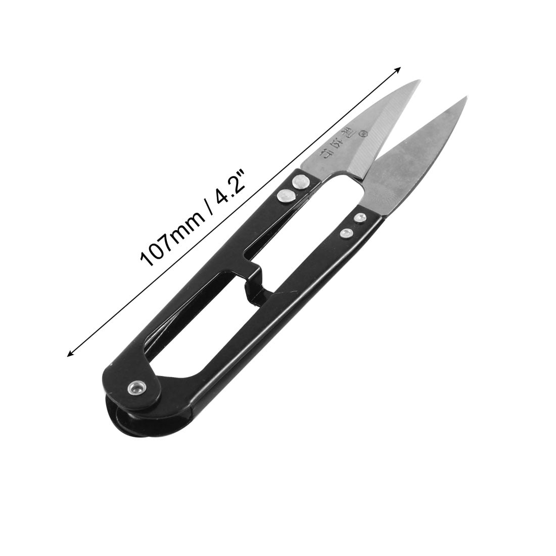Unique Bargains Metal Sewing Snips Thread Cutter Yarn Scissors Nipper 2pcs