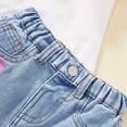 thumbnail image 5 of Whouriu Girls Summer Jean Shorts Flower Print Soft Lightweight Casual Shorts, Sizes 5-14, 5 of 7