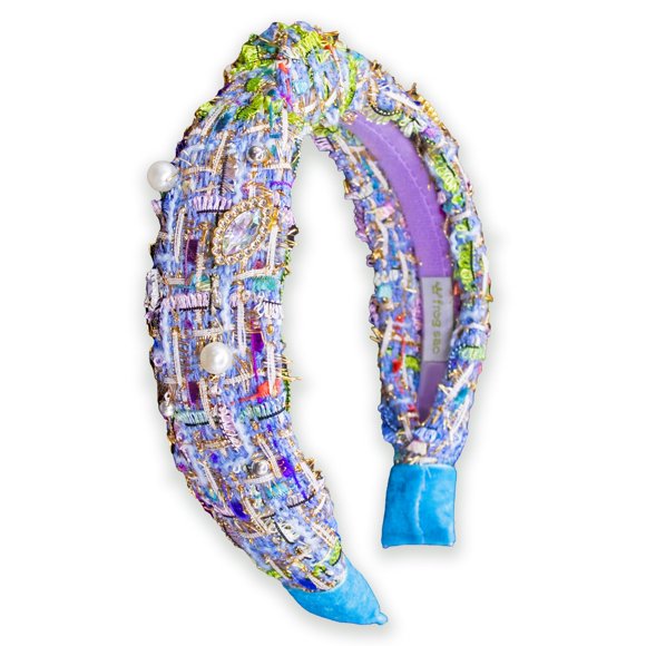 FROG SAC Diademas con Nudos para Niñas - Diademas Anudadas con Perlas Adornadas y Diamantes de Imitación para Niños Accesorios para Diademas para Niños Pequeños Diademas Lindas para Niñas Diadema Bril