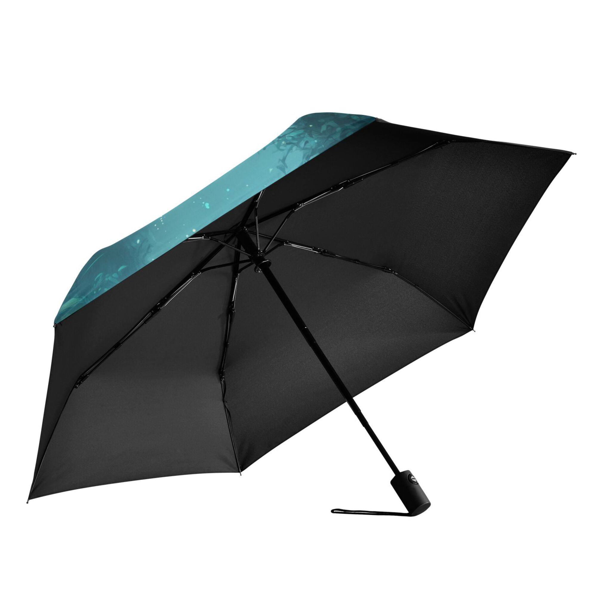 FORMRS Travel Umbrella Folding Auto Open Close Windproof Rain UV Protection, Magical Forest