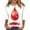 Deep Red, variant on Womens Halloween Tops Spider Web Pumpkin 3/4 Sleeve Spooky Shirts Ghost Skull Crew Neck Funny Blouses, S