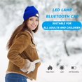 thumbnail image 4 of Gorro Beanie LED con luz, gorro tejido manos libres con 4 faros LED (azul), 4 of 4