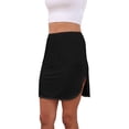 thumbnail image 2 of Women's Half Slips Underskirt for Under Dresses Solid Color Lace Trim Satin Underskirt Inner Lining Short Mini Skirt, 2 of 6