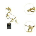 thumbnail image 6 of deevoka Horse Figurine s Horse Sculpture for Living Room Cabinet Decorating golden, 6 of 9