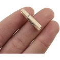 thumbnail image 1 of HAYANWooden Clothes Pins Clothespins Mini Do NOT Fall Apart 1 inches Length 80 Pack Sturdy Strong Springs No Rust No Discoloration for Laundry Bathroom DIY Craft Photos Food Opened Bags, 1 of 1