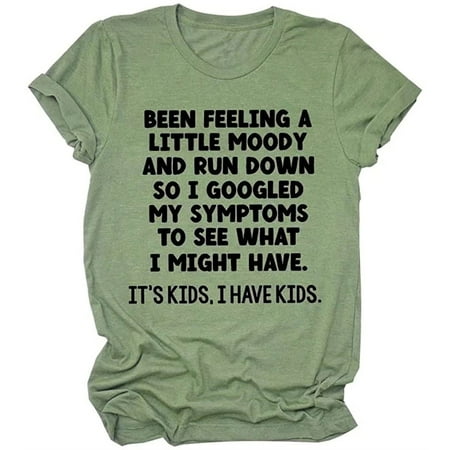 

Crop Tops for Women Tunic Tops Women s Casual Print Pullover Short Sleeve T-Shirt Tops Shirt Womens Workout Tops Black Shirts for Women on Sales Green 2XL