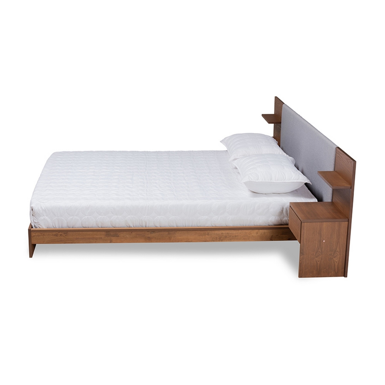 Sami Wood Queen Size Platform Storage Bed with Built-In Nightstands - image 3 of 5