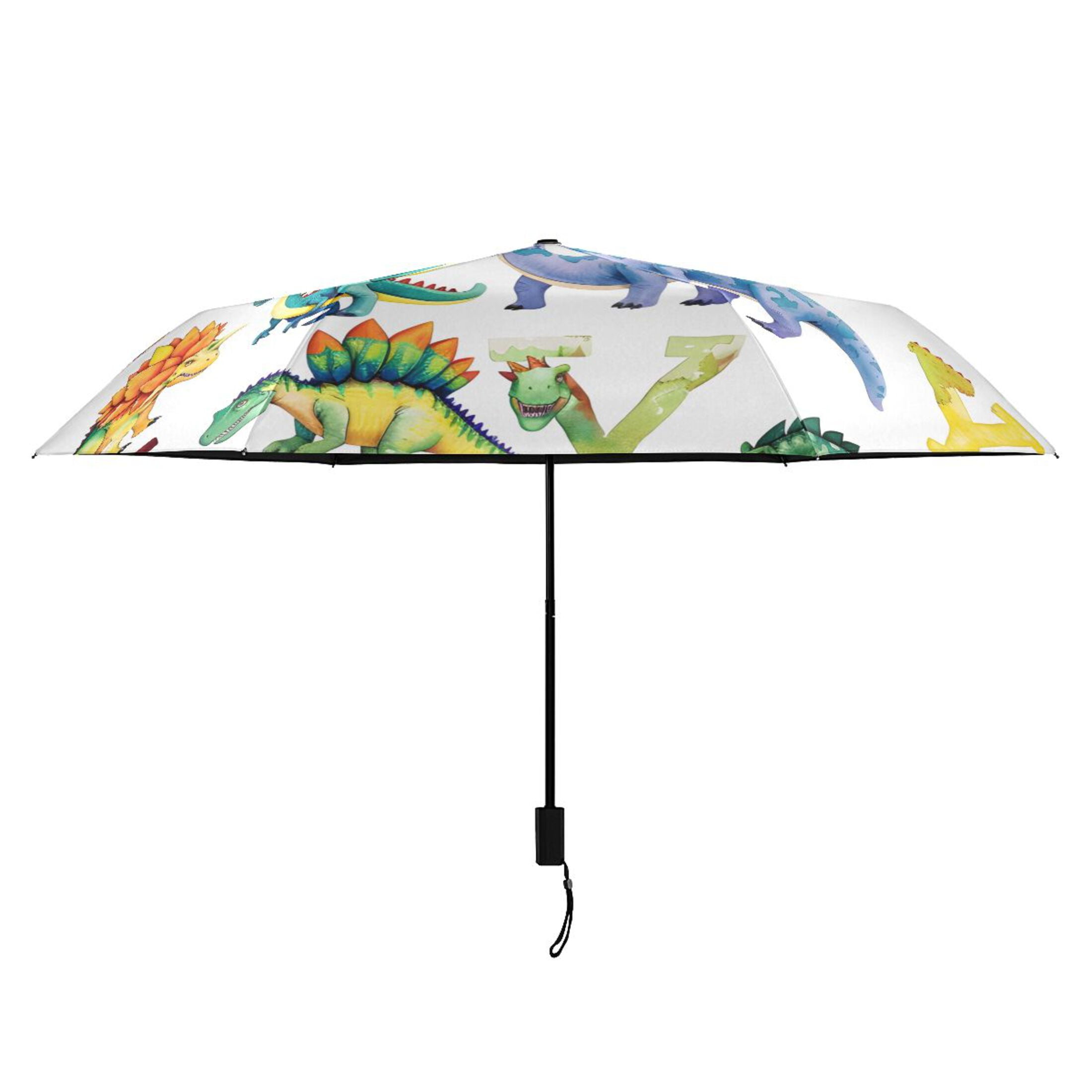 Dinosaur and Character Compact Sun Umbrella Windproof Travel Umbrellas for Rain Strong Portable UV Protection