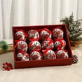 thumbnail image 3 of Fwttom Christmas Ornaments 12pcs - 3.15"/8cm Christmas Ball Ornaments, Shatterproof Christmas Ornaments Set for Party Wedding Christmas Tree Decorations Holiday Gift, 3 of 4