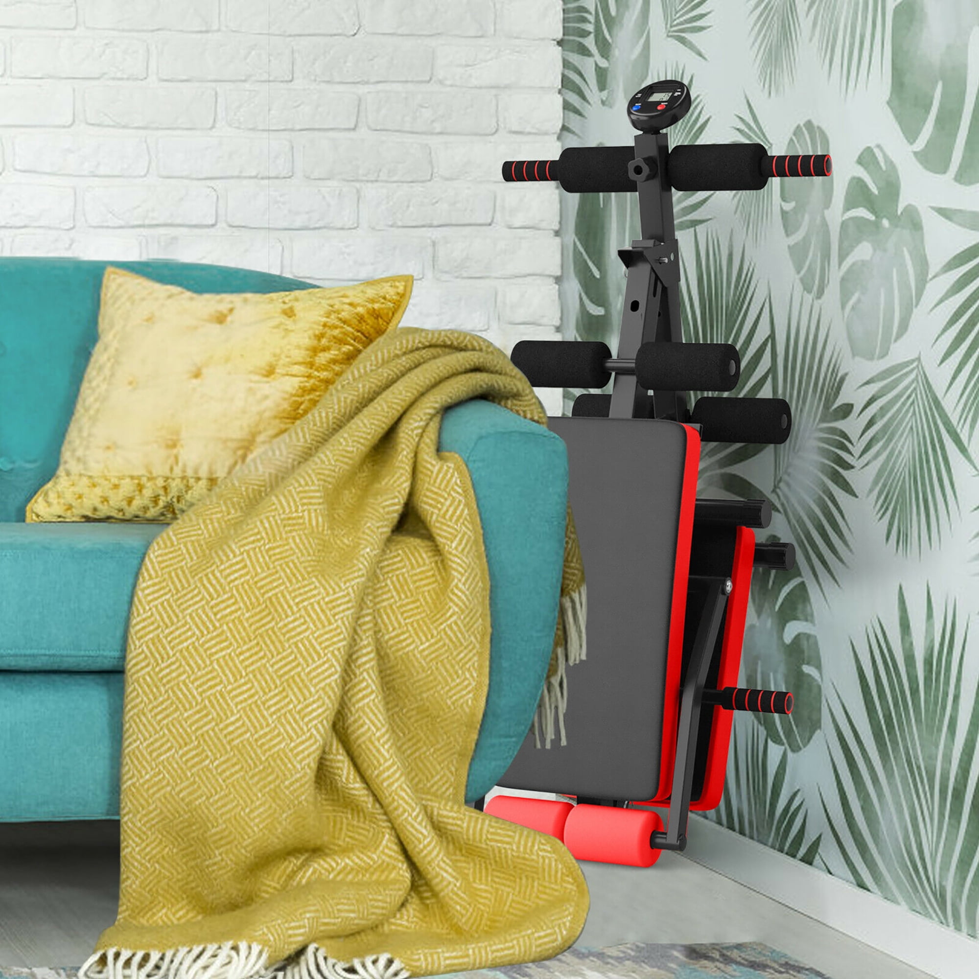 Goplus adjustable sit up bench shop