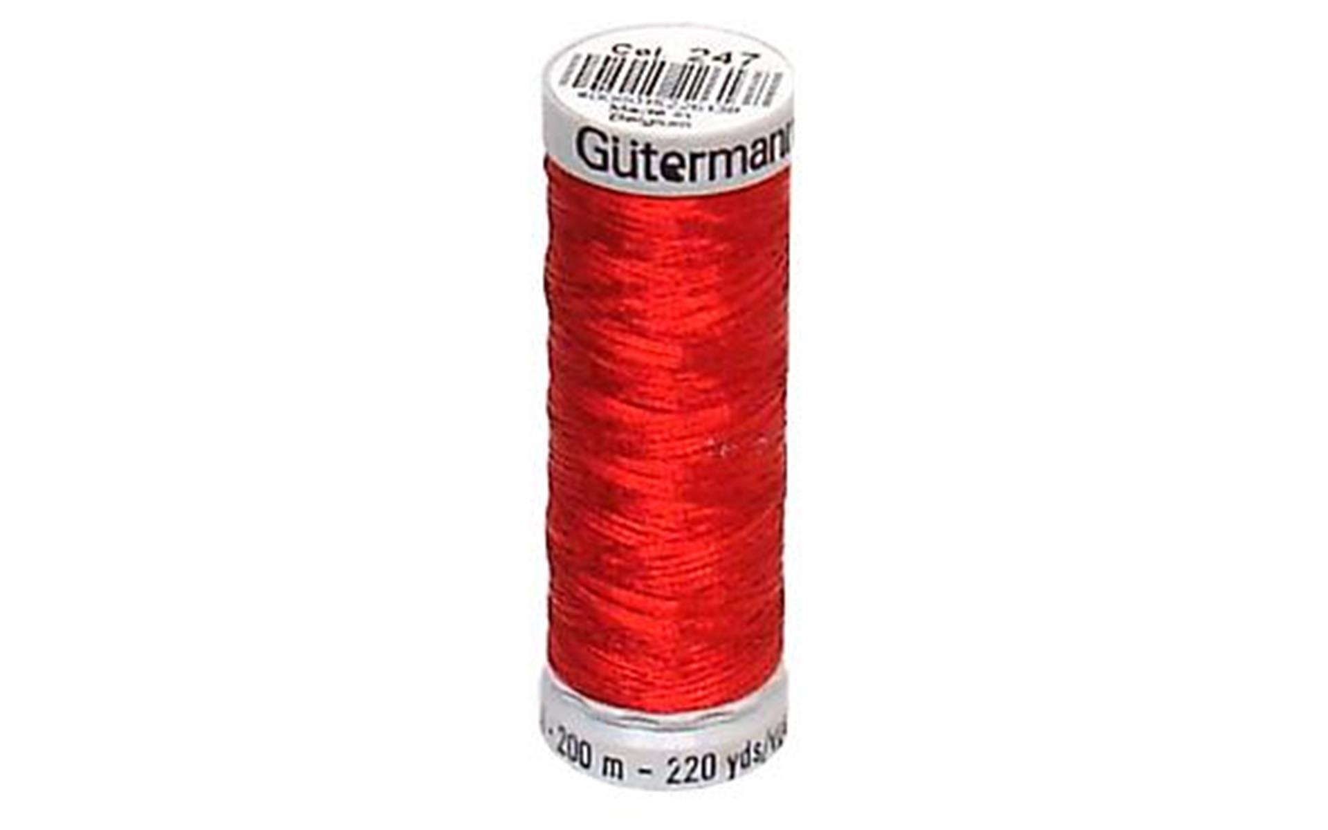 749605 247 GUTERMANN DECOR METALLIC THREAD 200M RED Walmart Canada