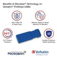 thumbnail image 2 of Verbatim 16GB PinStripe USB 3.0 Flash Drive 5pk Assorted 70387, 2 of 2