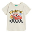 thumbnail image 3 of Disney Cars Lightning McQueen T-Shirt and French Terry Shorts Outfit Set Newborn to Infant, 3 of 5