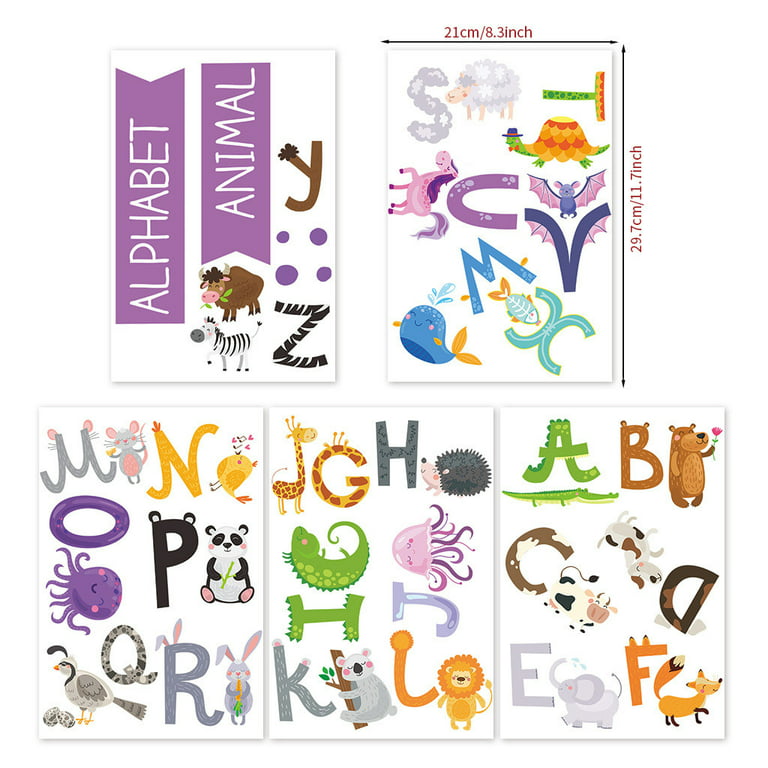 Buy 7ProductGroup Alphabet Animals ABC Wall Decals Peel and Stick Easily  Removable for Daycare School Kids Room Decoration Decals for Baby Boys  Girls Nursery Educational Wall Art (Alphabet 2) Online at desertcartINDIA